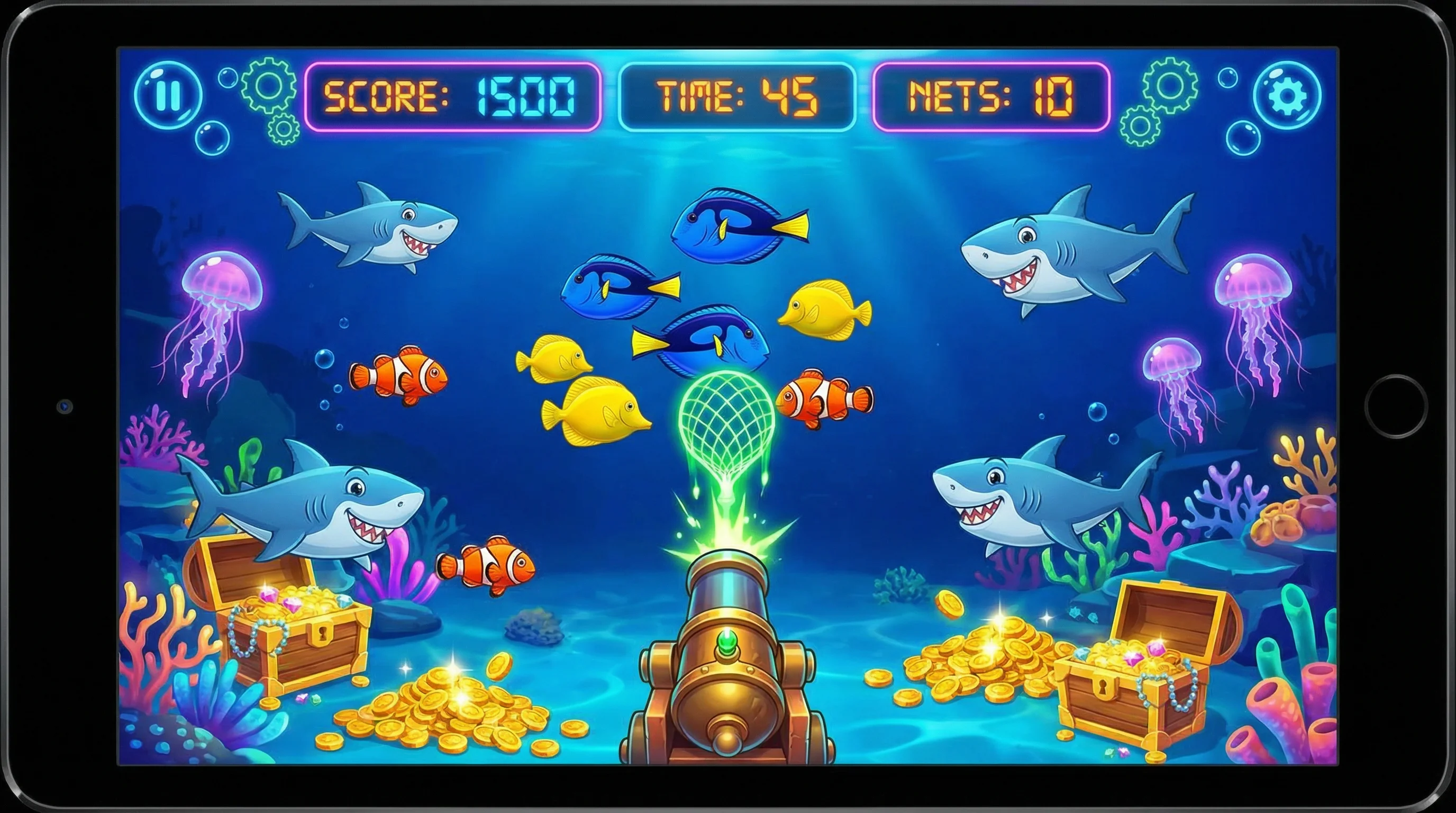 AG捕鱼PG电子游戏海底世界画面