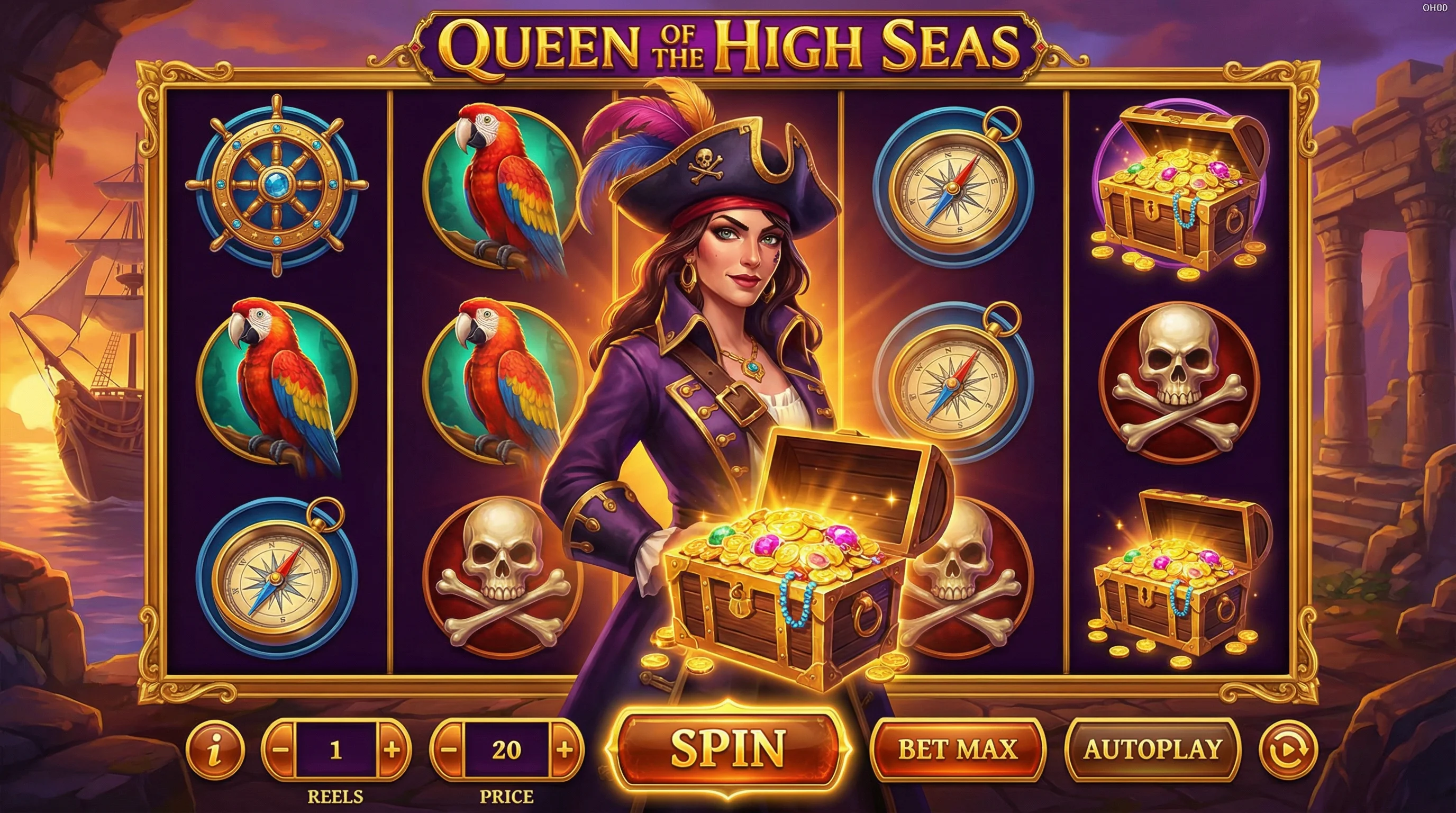 赏金女王PG电子视频老虎机游戏画面