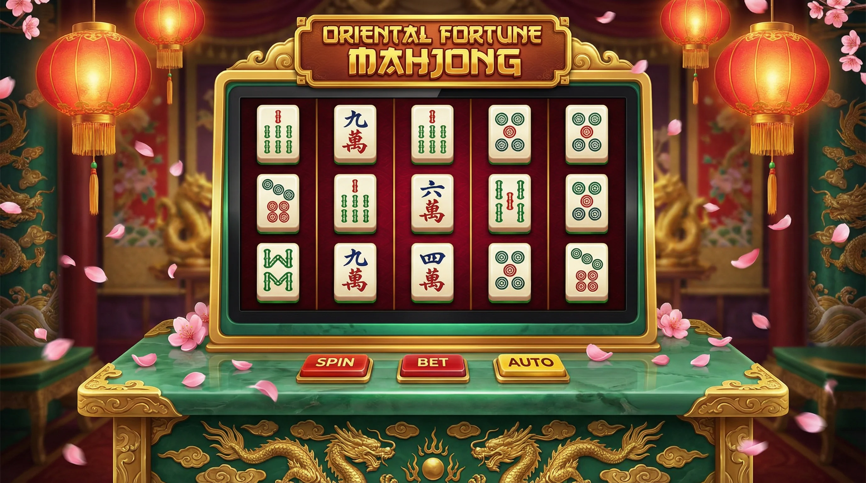 PG麻将胡了游戏主界面展示精美东方设计